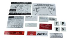 Dekalsatz Mustang 1973 12 stck