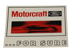 Dekal "Motorcraft for sure" 6"