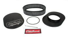 Luftfilter Edelbrock oval schwarz