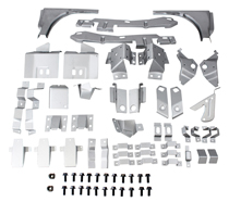 Bracket kit Mustang 65-66 floor