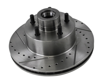 Rotor Slotted/DrilledMopar Large Bolt LH