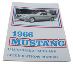 Fachbuch mit Bildern Mustang 1966