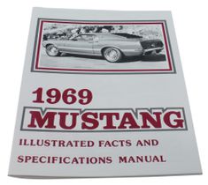 Fachbuch mit Bildern Mustang 1969