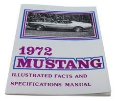 Fachbuch mit Bildern Mustang 1972