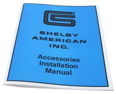 Manual Shelby America Zubehr