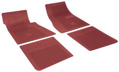 Rubber mats Camaro 67-69 red
