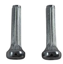 Chrome Ribbed Diecast Door Lock Knobs