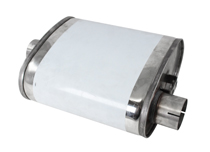 Schalldmpfer Oval 2,5" Mustang GT rostf