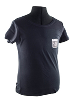 T-Shirt Frau schwarz 544 Emblem