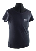 T-shirt Frau schwarz GL emblem 
