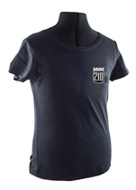 T-shirt Frau schwarz 210 emblem