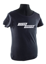T-shirt Frau schwarz overdrive emblem