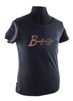 T-shirt Frau schwarz B18 emblem