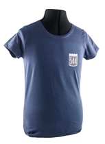 T-Shirt Frau Blau 544 Emblem