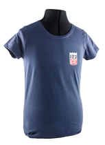 T-shirt Frau blau 123GT emblem