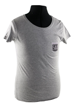 T-Shirt Frau grau 544 Emblem