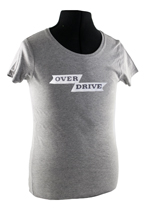 T-Shirt Frau grau overdrive emblem