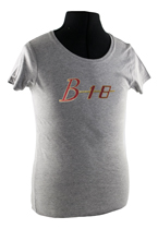 T-Shirt Frau grau B18 emblem