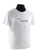 T-shirt weiss overdrive emblem