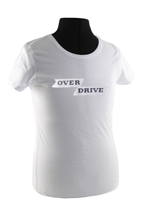 T-shirt Frau weiss overdrive emblem