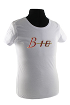 T-shirt Frau weiss B18 emblem