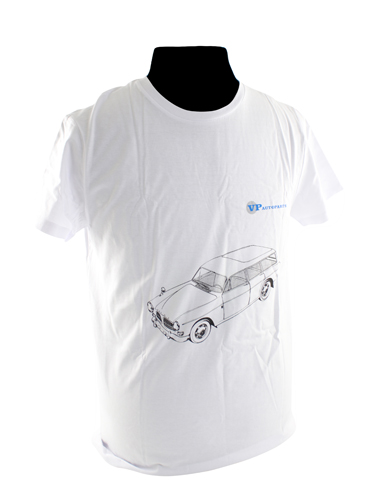 T-Shirt weiss Volvo Amazon Kombi 220 in der Gruppe Zubehr / T-shirts / T-shirts Amazon bei VP Autoparts AB (vp-tswt04)