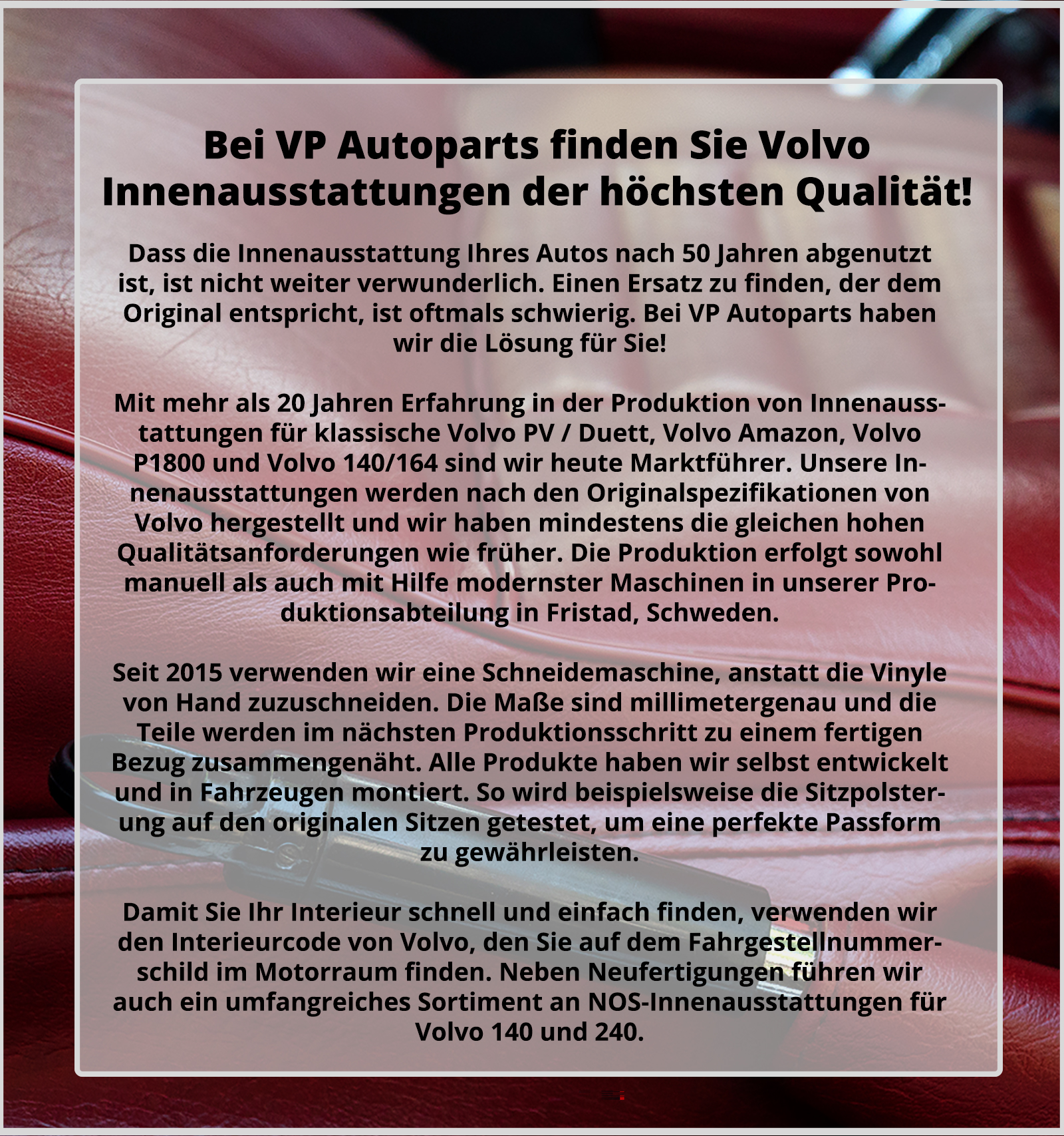 Inredning av h�gsta kvalitet