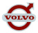 Etikett Volvo emblem rot/silber