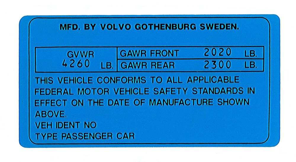 Dekal Karosserie 164 1975