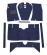 Teppichsatz Amazon 65-70 blau Textil