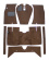 Teppichsatz Amazon 65-70 braun Textil