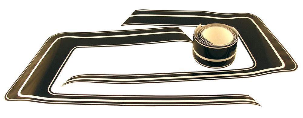 Streifen Aufklebersatz 140/164 GT dunkel