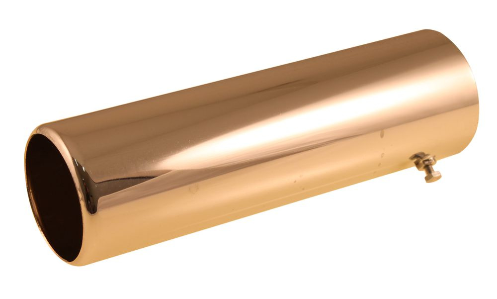 Auspuffendrohr verchromt Messing 53 mm