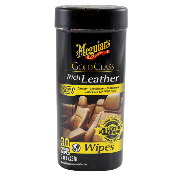 Cleaning wipes leather