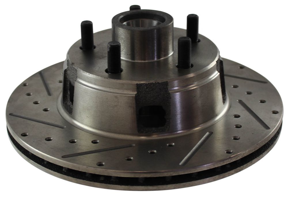 Brake rotor Must.65-7 drilled/slotted LH