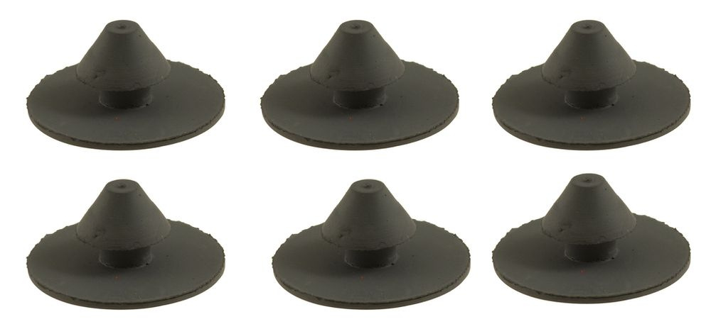 Gummiknopf Spritzwandmatte PV/P18 grau