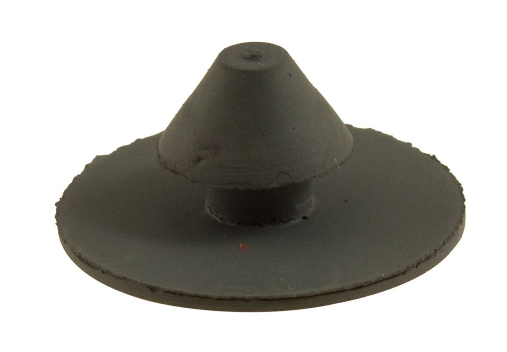 Gummiknapp Torpedfilt grau