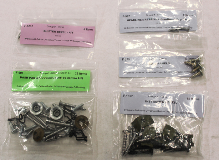 Schraubensatz Interieur 65-6CP/std