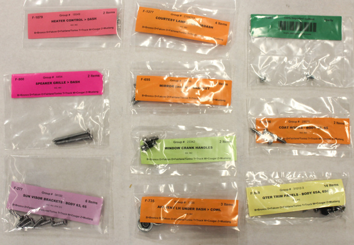 Schraubensatz Interieur 65-6CP/std