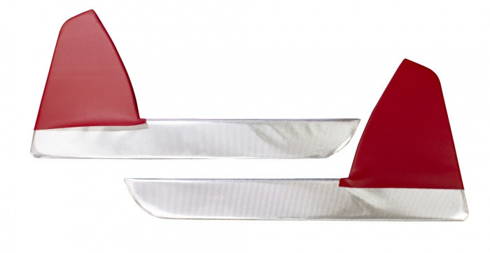 T�rverkleidung P1800 61-62 unten rot/sil