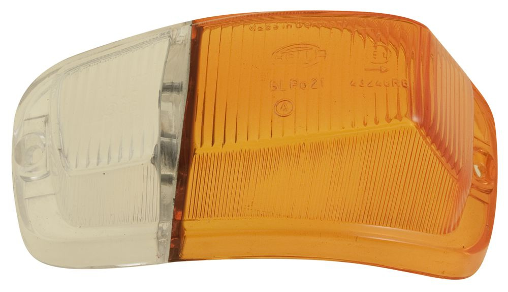 Blinkerglas Amazon gelb/weiss li