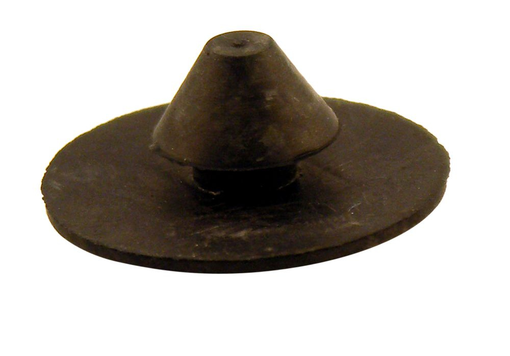 Gummiknopf Spritzwandmatte schwarz