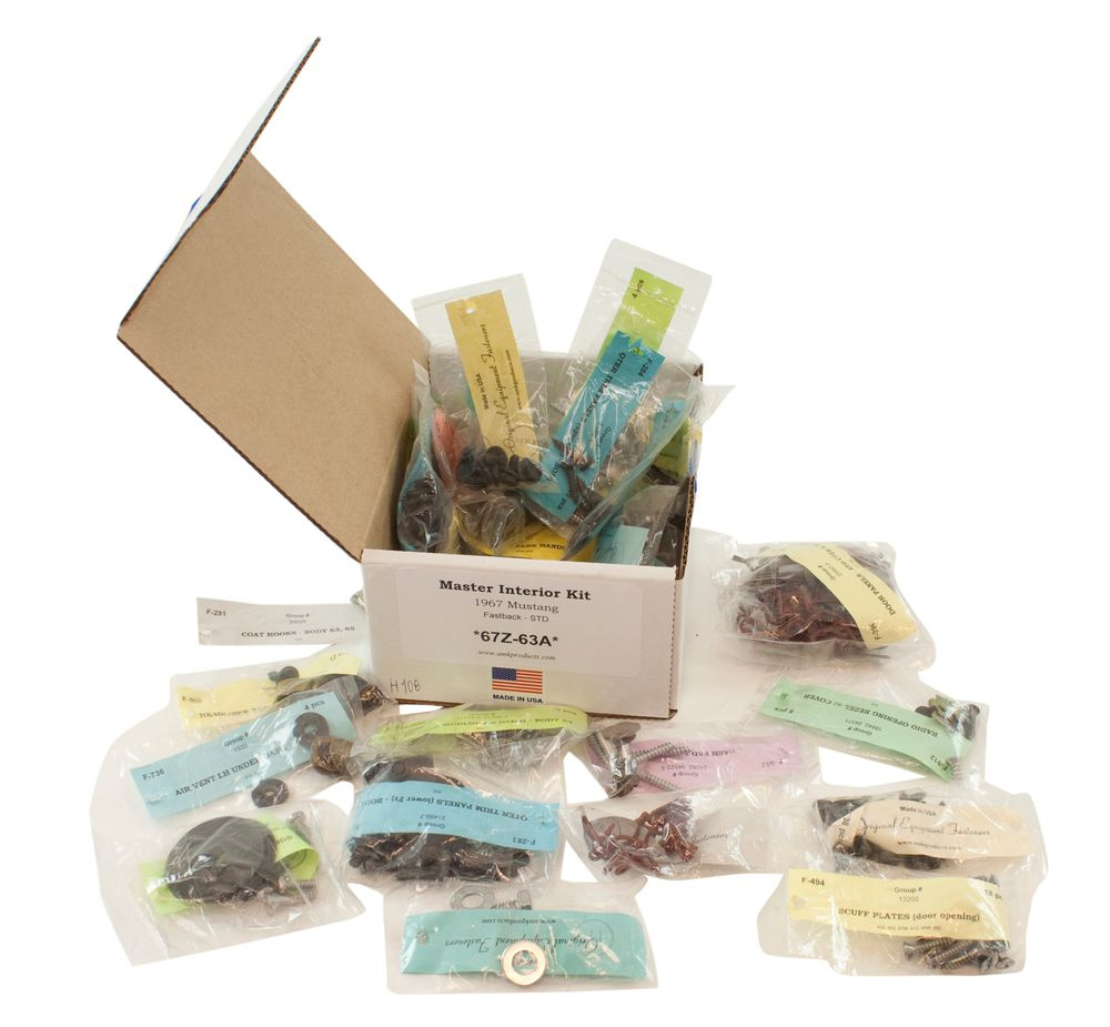Schraubensatz Mustang Interieur 67 FB