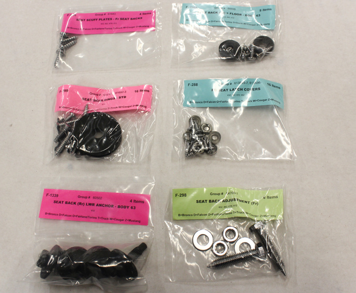 Schraubensatz Mustang Interieur 67 FB