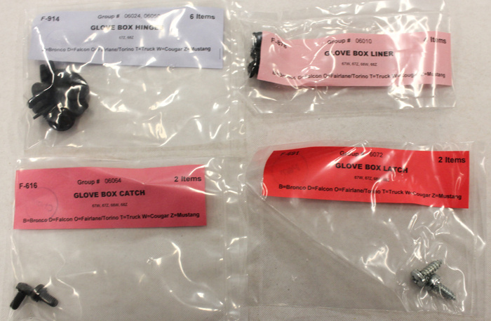 Schraubensatz Mustang Interieur 67 FB