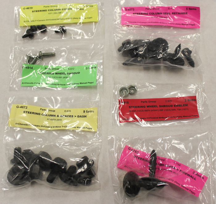 Schraubensatz Innenausstattung Camaro 68