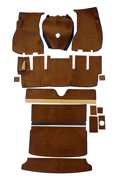 Teppichsatz 1800E 1970 braun Textil