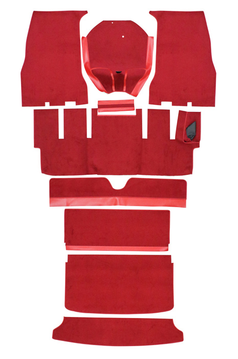 Teppichsatz 1800S rot Rechtslenk.