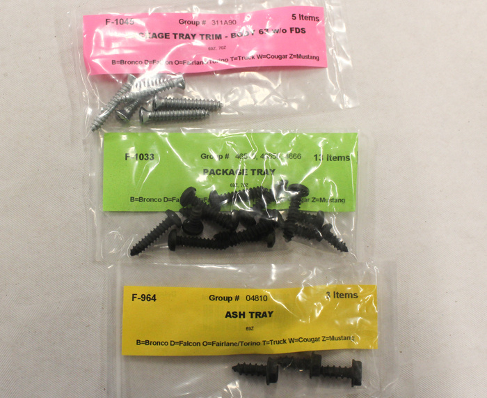 Mont.-satz Innenausstattung 69 FB Shelby