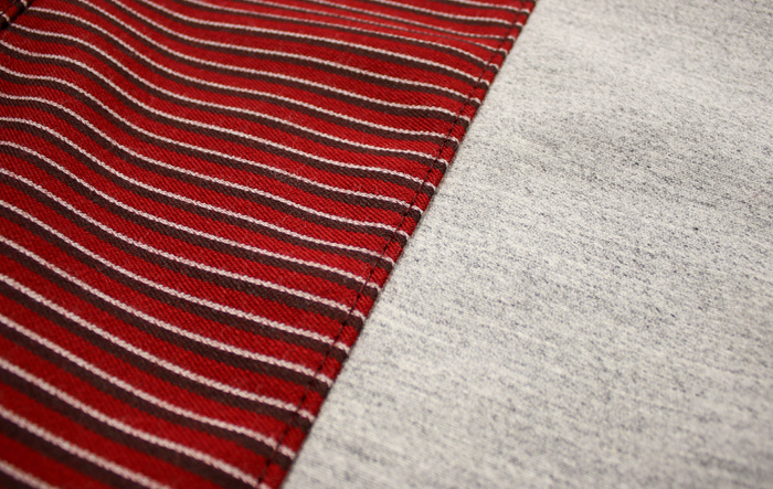 Bezug Stuhl vo 444 51-55 rot/grau